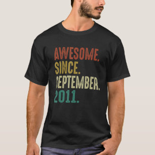 T-shirt Magnifique depuis septembre 2011 Vintage 11ème ann
