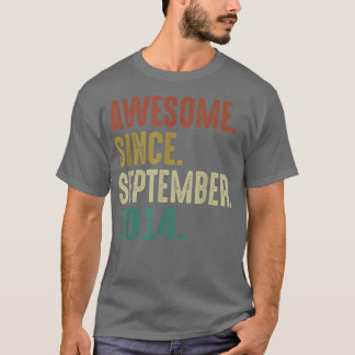 T-shirt Magnifique depuis septembre 2014 8ème anniversaire