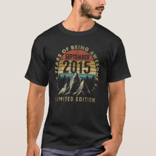 T-shirt Magnifique depuis septembre 2015 7 Ans 7e Naissanc