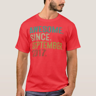 T-shirt Magnifique depuis septembre 2017 5ème anniversaire
