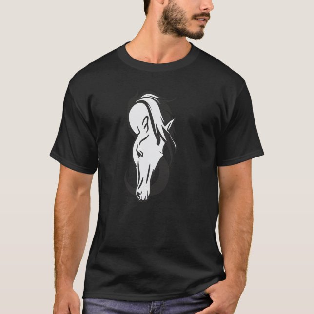 T-shirt Magnifique équitation de cheval (Devant)