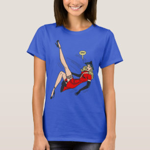 T-shirt Magnifique Fille Blonde Vintage Glamour Rétro Pin-