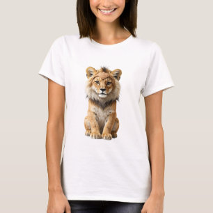 T-shirt Magnifique lionceau avec bandeau tribal