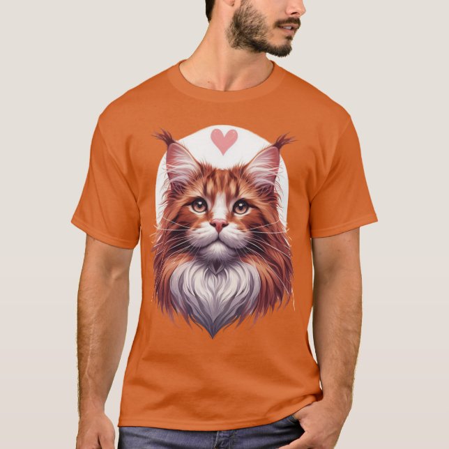 T-shirt Magnifique Maine Coon (Devant)