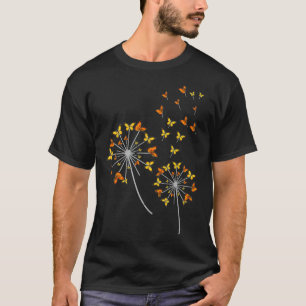 T-shirt Magnifique Papillon Flower Monarch Dandelion Cadea