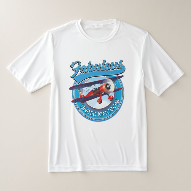 T-shirt Magnifique patch de voyage au Royaume-Uni. (Poser)