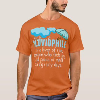 T-shirt Magnifique pluviophile amoureux de la pluie