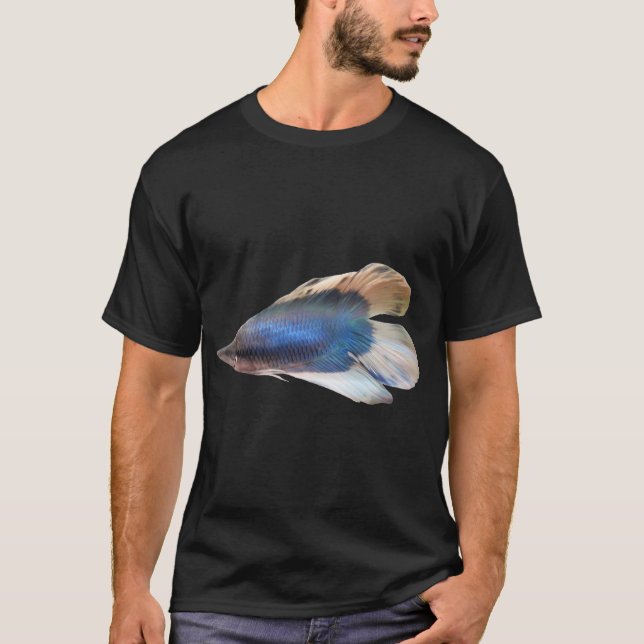 T-shirt Magnifique poisson combattant bleu (Devant)