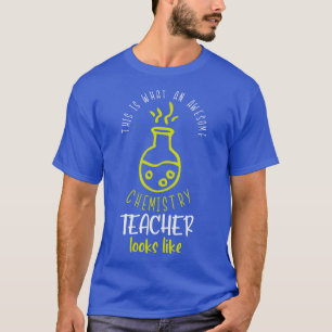 T-shirt Magnifique professeur de chimie Funny Sayings Scho