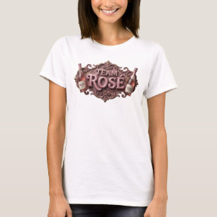 T-shirt Magnifique Tee TEAM ROS Slogan Rose
