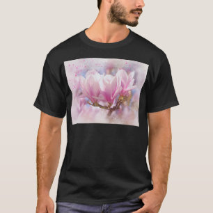 T-shirt Magnolia rose-pourpre en floraison - Fleur de prin