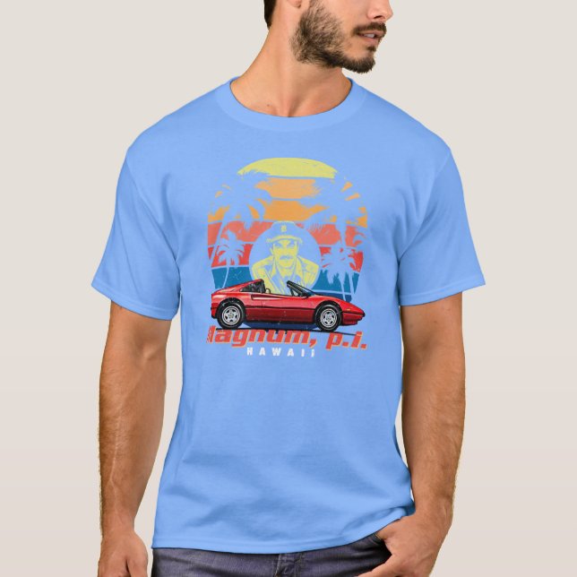 T-shirt Magnum PI Rétro (Devant)