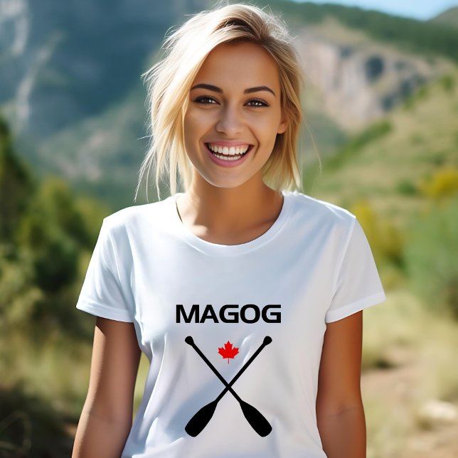 T-shirt Magog Canada Ports à pédales croisées Feuille d'ér (Créateur téléchargé)