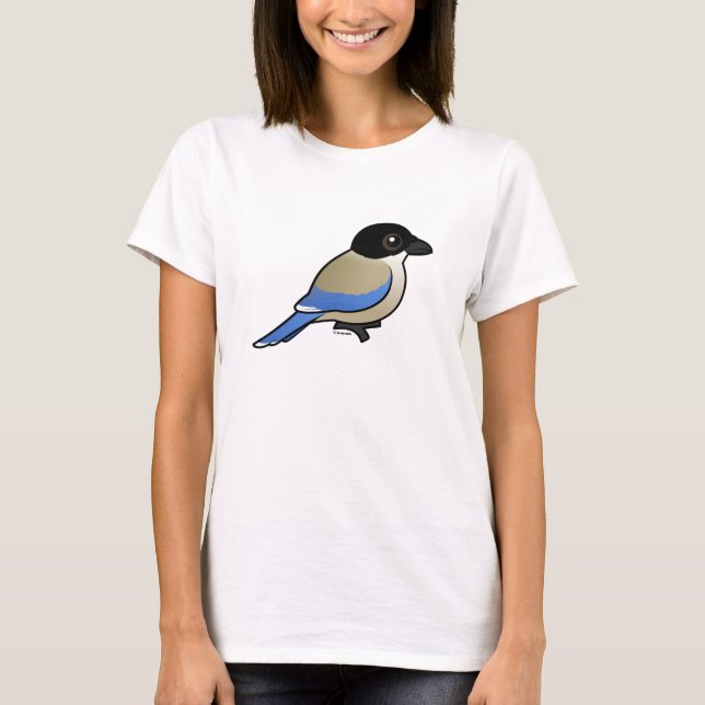 T-shirt Magpie à ailes bleues (Devant)