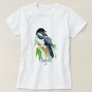 T-shirt Magpie, Oiseau, Jardin, Nature, Faune