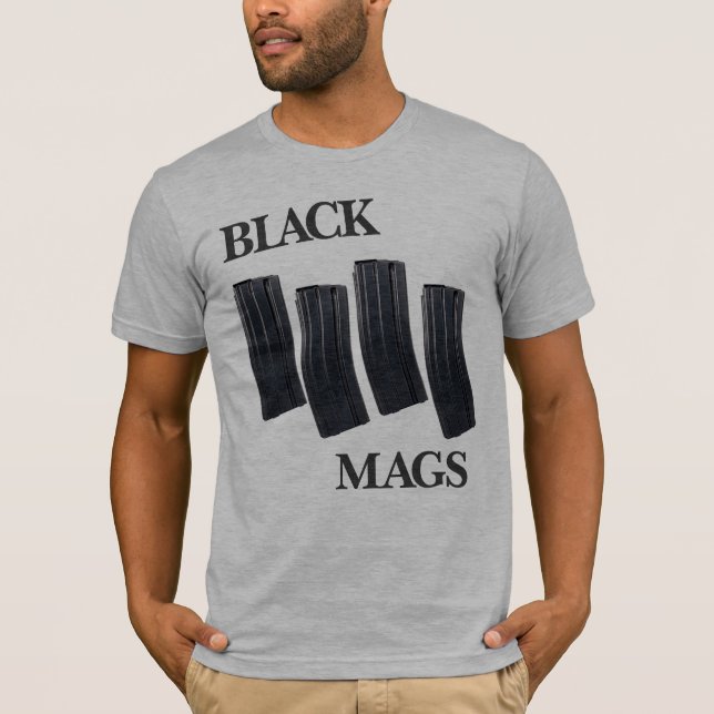 T-SHIRT MAGS NOIR (Devant)