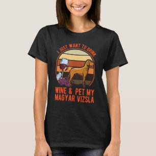 T-shirt Magyar Vizsla Et Vin Vizsla Hongrois
