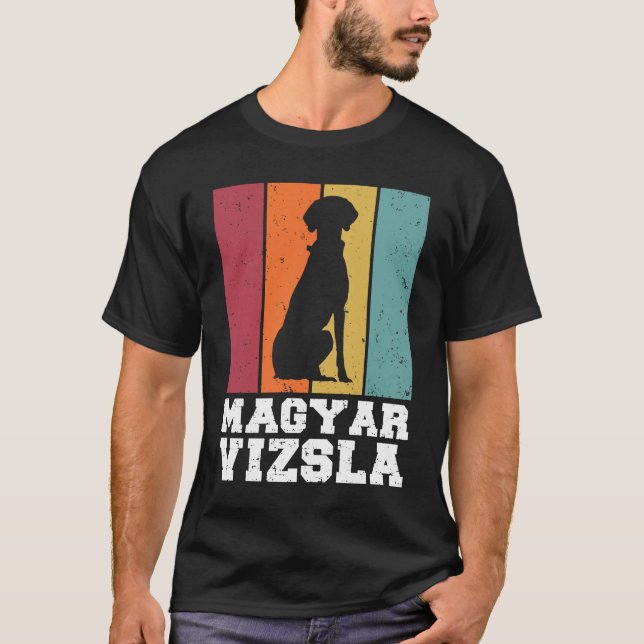 T-shirt Magyar Vizsla Vintage (Devant)