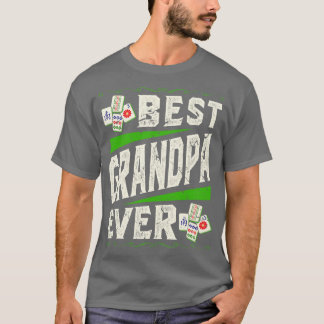 T-shirt Mah Jong Joueur Best Grand-pa Mahjong