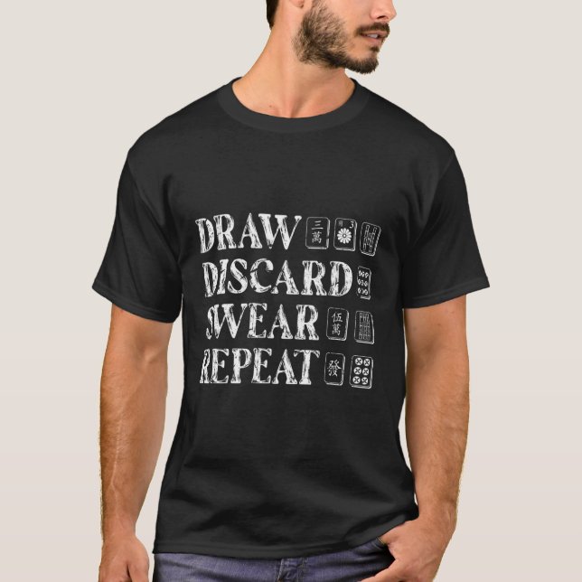 T-shirt Mah Jongg Accessoires Mahjong (Devant)