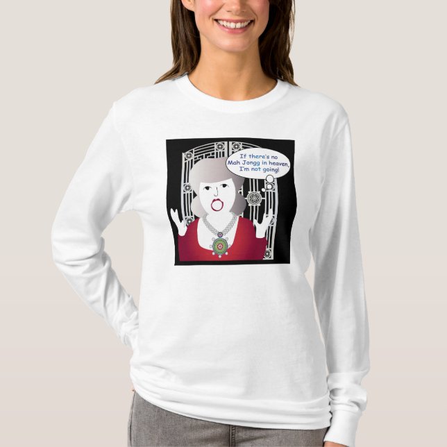 T-shirt Mah Jongg Dit Ciel (Devant)