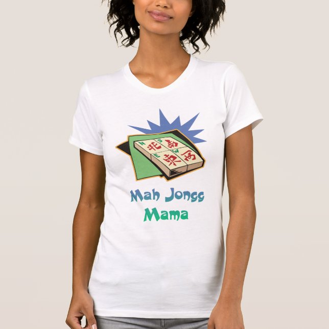 T-shirt Mah Jongg Mama Tee - shirts (Devant)
