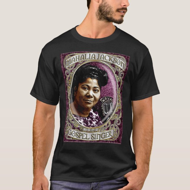 T-shirt Mahalia Jackson Chanteur Gospel D-1 Chemise Premiu (Devant)