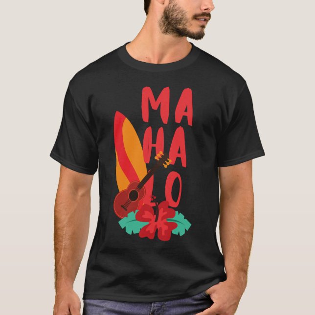 T-shirt Mahalo hawaïen (Hawaii - Aloha) (Devant)