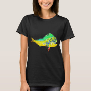 T-shirt Mahi Mahi aquarelle poisson dauphin