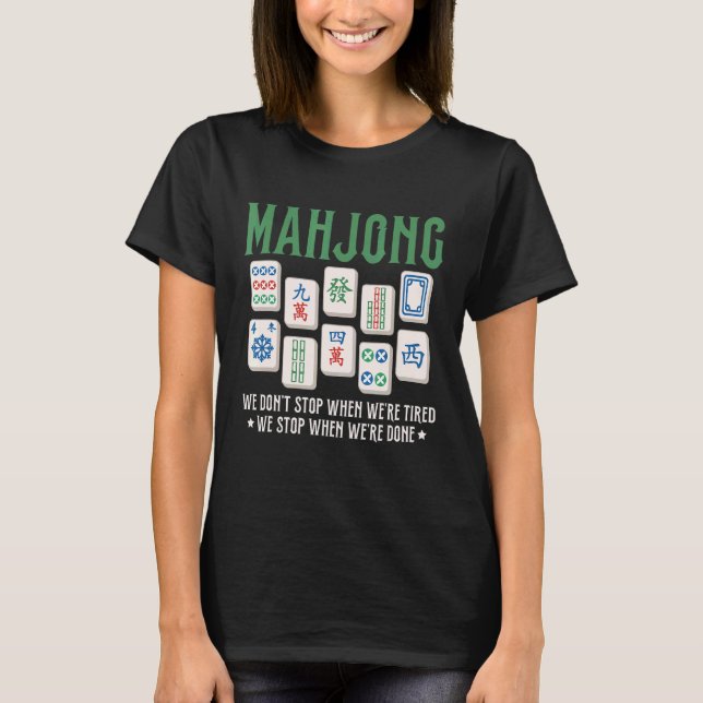 T-shirt Mahjong Board Jeu Citation Pour Un Mahjong Nerd (Devant)