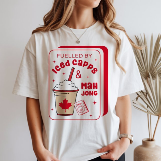 T-shirt Mahjong Café glacé canadien (Créateur téléchargé)