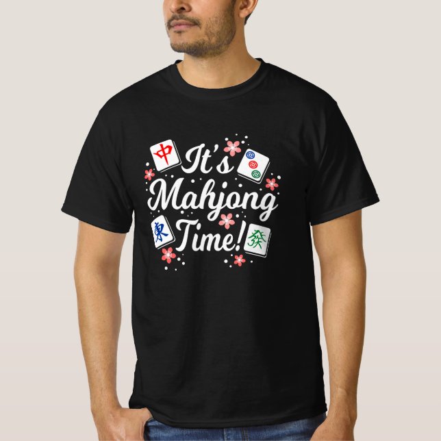 T-shirt Mahjong est l'heure de tous les Mahjong Queens & P (Devant)