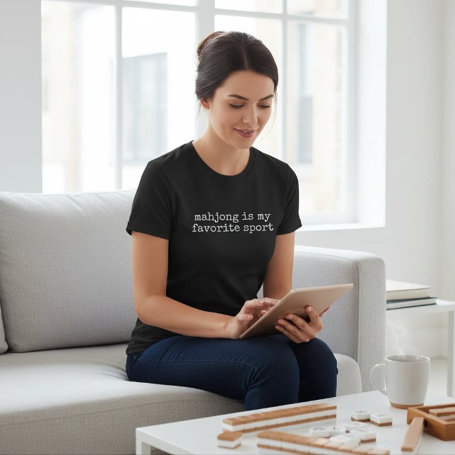 T-shirt Mahjong Is My Favorite Sport Funny (Créateur téléchargé)