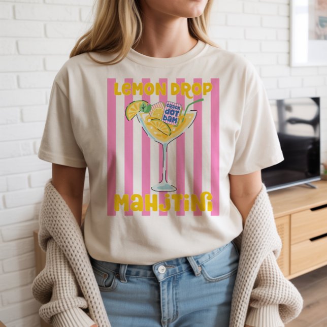T-shirt Mahjong Lemon Martini (Créateur téléchargé)