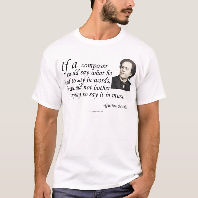 T-shirt Mahler sur la composition (Devant)