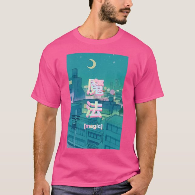 T-shirt Mahou Night Anime Sky (Devant)