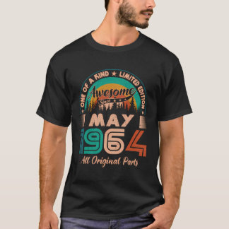 T-shirt Mai 1964 Anniversaire stupéfiant depuis mai 1964