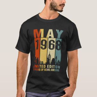 T-shirt Mai 1968 55 Ans D'Être Awesome
