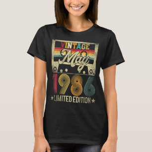 T-shirt Mai 1986 36e anniversaire 36 ans