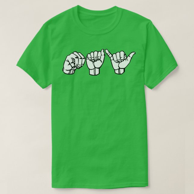 T-shirt MAI ASL Signal Language Design (Design devant)