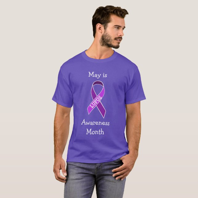 T-shirt Mai est le mois de la sensibilisation Lupus Chemis (Devant entier)