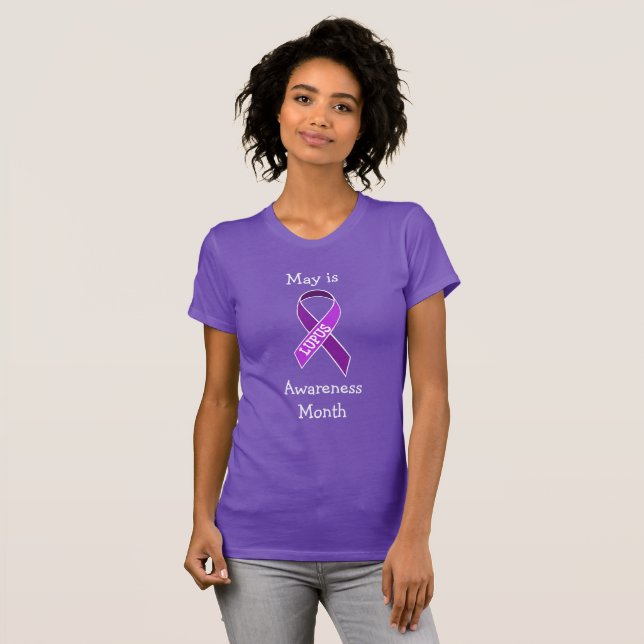 T-shirt Mai est le mois de la sensibilisation Lupus Chemis (Devant entier)