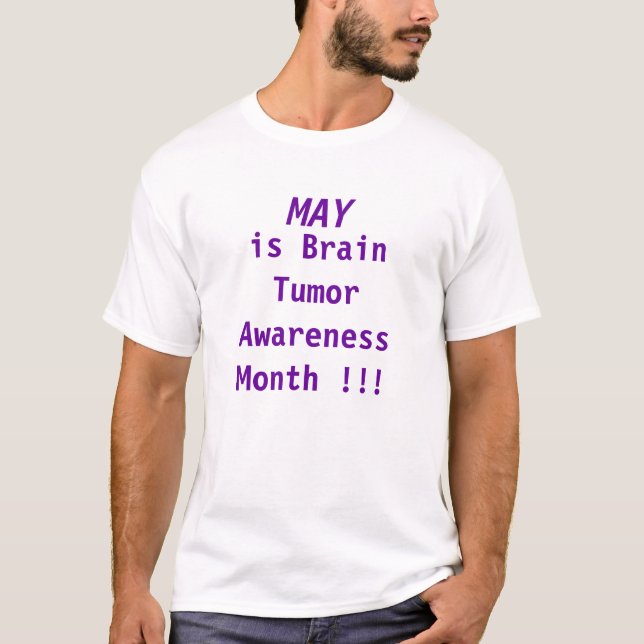 T-shirt MAI est mois de conscience de tumeur cérébrale ! ! (Devant)