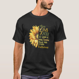 T-shirt Mai Fille 2012 10 ans 10 Sunshine Anniversaire
