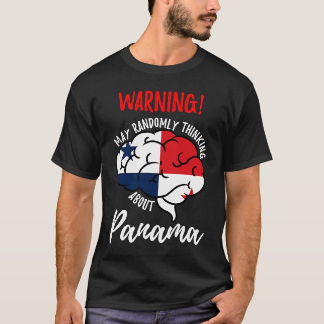 T-shirt Mai Randomly Penser à Panama Panaméen (Devant)