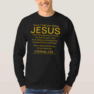 T-shirt M'ai vous ai dits au sujet de l'or de Jésus sur le
