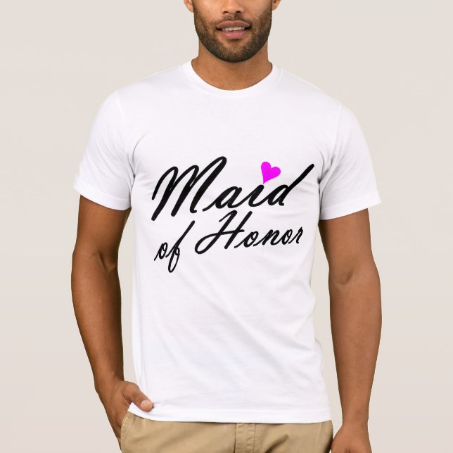 T-shirt Maid Of Honor (Devant)