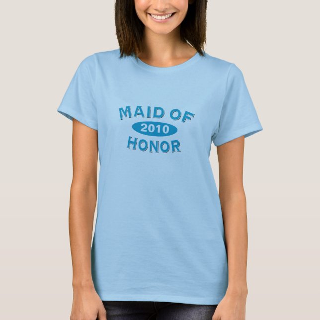 T-shirt Maid of Honor Blue Arc 2010 (Devant)
