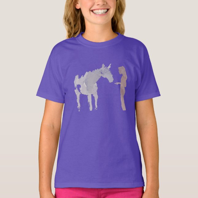T-shirt Maiden and a Horse (Girl's) (Devant)