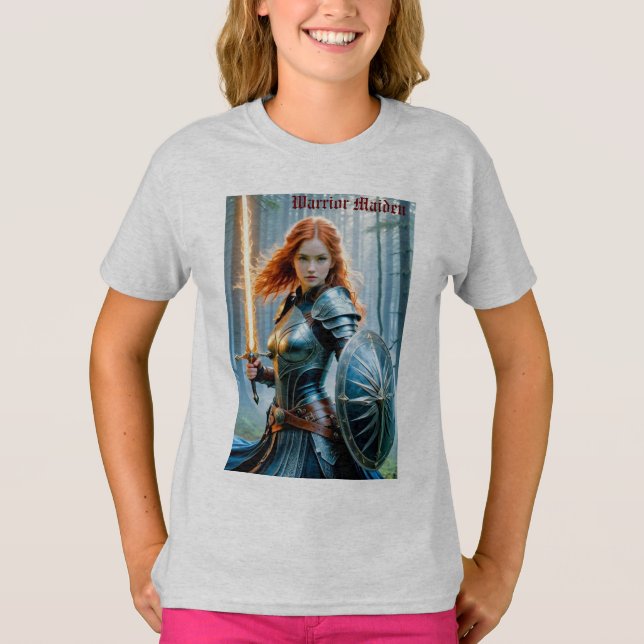 T-shirt Maiden guerrier (Devant)